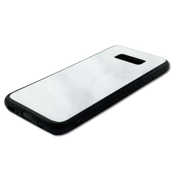 Sparkling Marble With Initials - Samsung Galaxy Glass Phone Case - Cornish Custom Creations