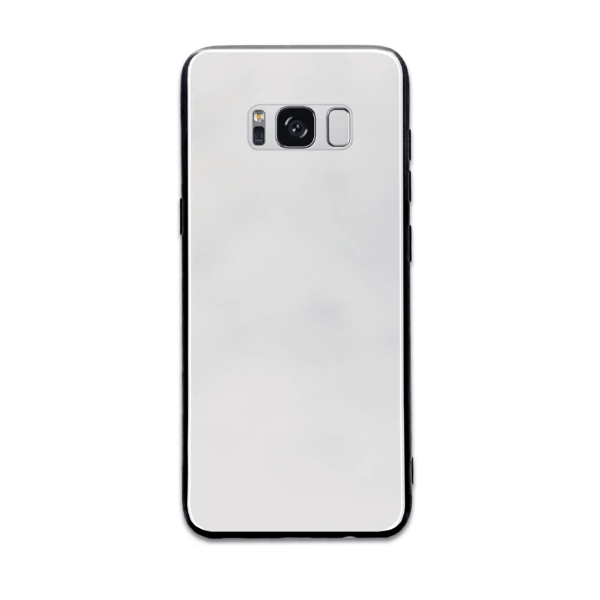 Sparkling Marble With Initials - Samsung Galaxy Glass Phone Case - Cornish Custom Creations