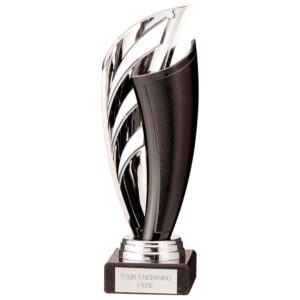 Spartan Plastic Trophy Silver & Black - Cornish Custom Creations