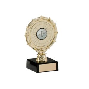 Spiral Multi-Sport Trophy Gold - Cornish Custom Creations