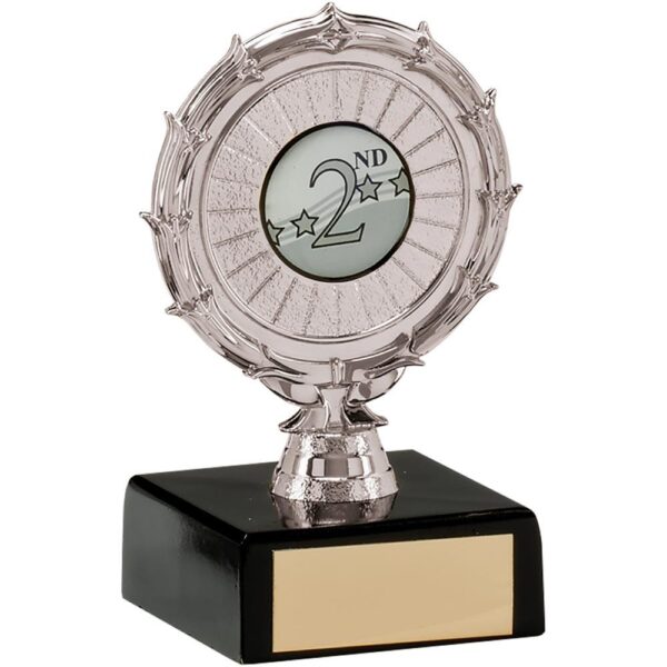 Spiral Multi-Sport Trophy Silver - Cornish Custom Creations