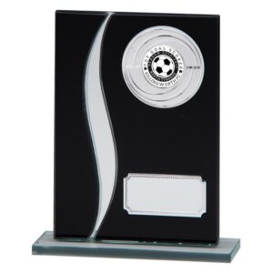 Spirit Multisport Mirror Glass Award Black & Silver - Cornish Custom Creations