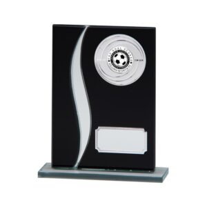 Spirit Multisport Mirror Glass Award Black & Silver - Cornish Custom Creations