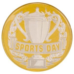 Sports Day Domed Centre Gold - Cornish Custom Creations