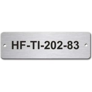 STAINLESS STEEL EFFECT NAME PLATE 100MM X 30MM - Engrave Express