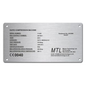 STAINLESS STEEL EFFECT NAME PLATE 150MM X 75MM - Engrave Express