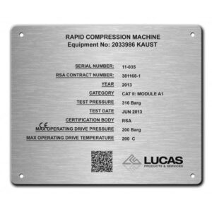 STAINLESS STEEL EFFECT NAME PLATE 180MM X 150MM - Engrave Express