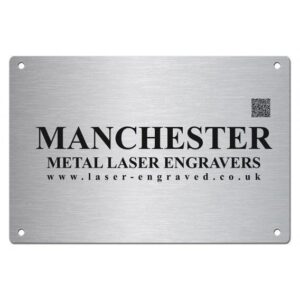 STAINLESS STEEL EFFECT NAME PLATE 300MM X 200MM - Engrave Express