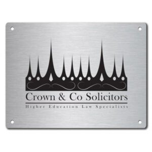 STAINLESS STEEL EFFECT NAME PLATE 400MM X 300MM - Engrave Express