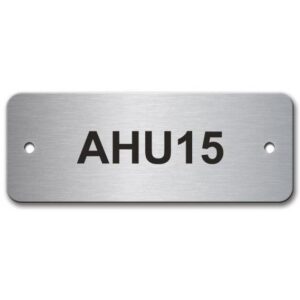 STAINLESS STEEL EFFECT NAME PLATE 65MM X 25MM - Engrave Express