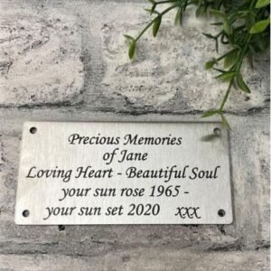 Stainless Steel Plaque Engraved 4x2 - Engrave Express