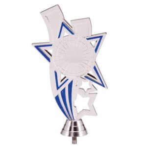 Star Blast Plastic Holder Silver/Blue - Cornish Custom Creations