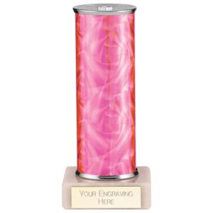 Superstars Tube Trophy Pink - Cornish Custom Creations