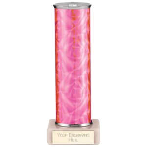 Superstars Tube Trophy Pink - Cornish Custom Creations