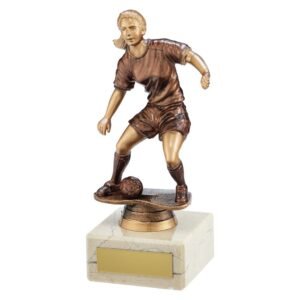 Swerve Football Female Trophy - Cornish Custom Creations