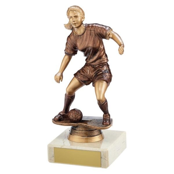 Swerve Football Female Trophy - Cornish Custom Creations