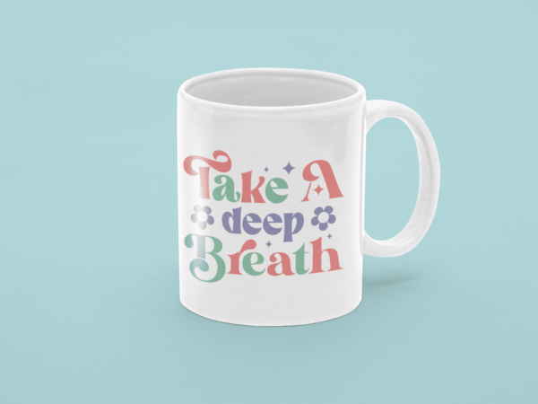 Take a Deep Breath' Mental Health Awareness Mug - Cornish Custom Creations