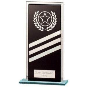 Talisman Mirror Glass Award Black/Silver - Cornish Custom Creations