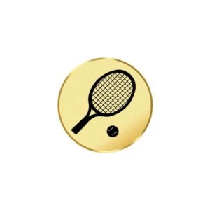 Tennis Racket Gold 25mm - Cornish Custom Creations