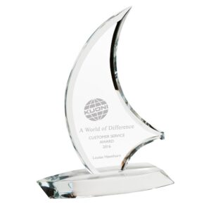 The Admiral Optical Crystal Award - Cornish Custom Creations