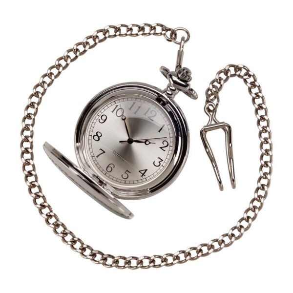Timeless Pocket Watch Polished Steel - Cornish Custom Creations