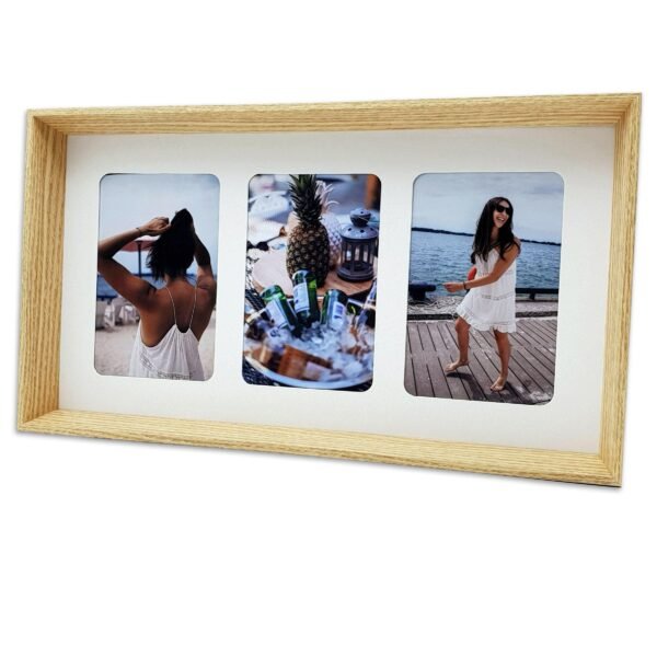 Triple Photo Frame | 4x6 Box Photos Frame - Cornish Custom Creations