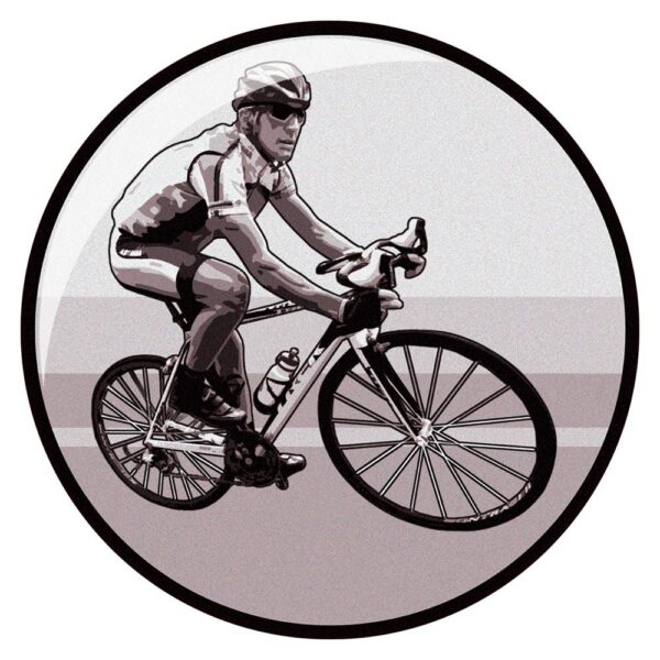 Triumph Cycling Centre Silver - Cornish Custom Creations