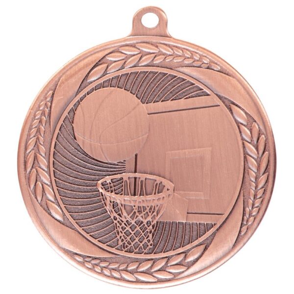 Typhoon Basketball Medal Bronze - Cornish Custom Creations