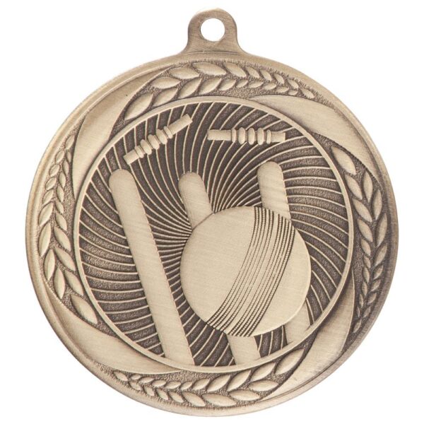 Typhoon Cricket Medal Gold - Cornish Custom Creations