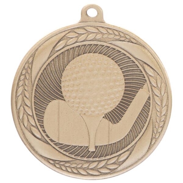 Typhoon Golf Medal Gold - Cornish Custom Creations