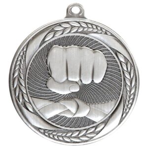 Typhoon Martial Arts Medal Silver - Cornish Custom Creations