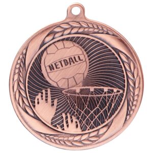 Typhoon Netball Medal Bronze - Cornish Custom Creations