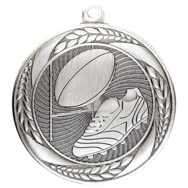 Typhoon Rugby Medal Silver - Cornish Custom Creations