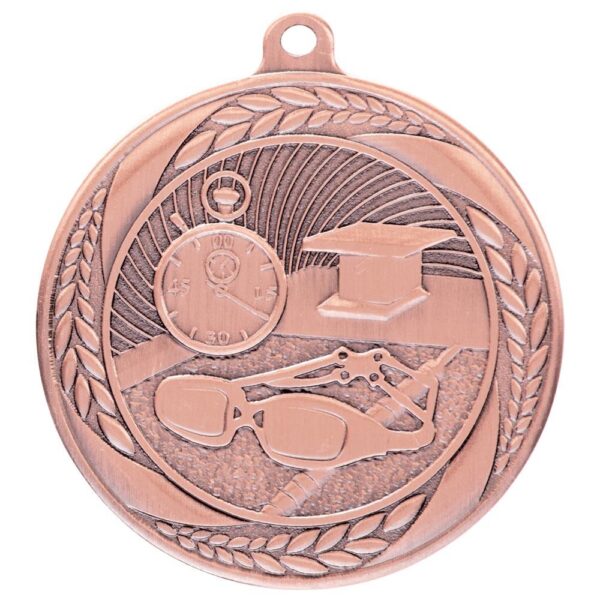 Typhoon Swimming Medal Bronze - Cornish Custom Creations