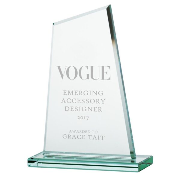 Vanquish Jade Glass Award - Cornish Custom Creations