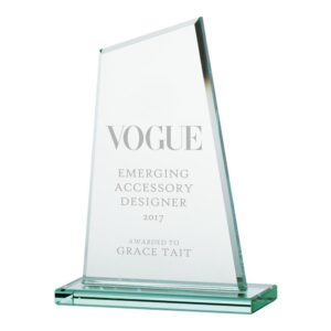 Vanquish Jade Glass Award - Cornish Custom Creations