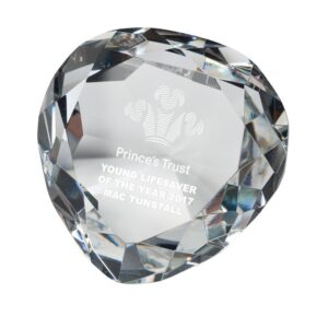 Venus Optical Crystal Paperweight - Cornish Custom Creations