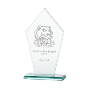 Victory Jade Glass Award - Cornish Custom Creations