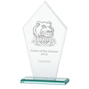 Victory Jade Glass Award - Cornish Custom Creations