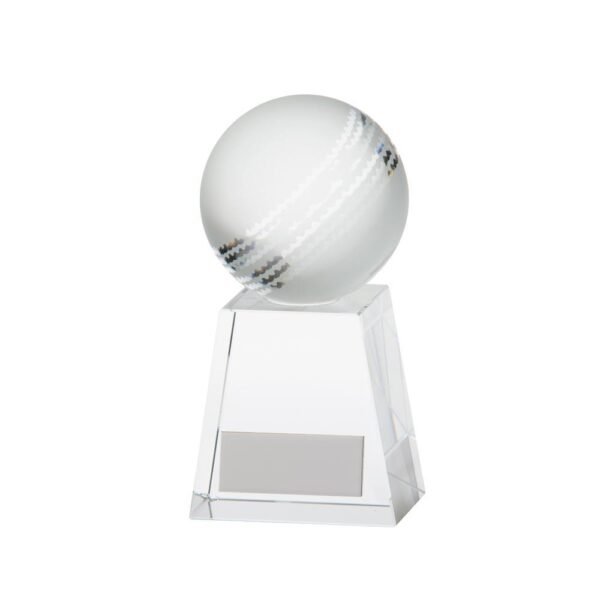 Voyager Cricket Crystal Award - Cornish Custom Creations