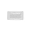 White 3-Button Light Switch Cover - Engrave Express
