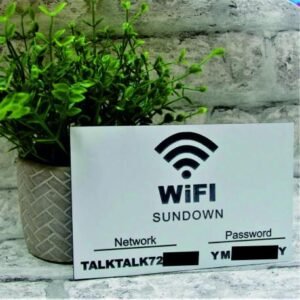 Wifi Sign Laser Engraved - Engrave Express