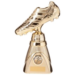 World Striker Deluxe Football Boot Award Gold - Cornish Custom Creations