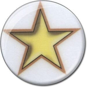 Yellow & Gold Star 25mm - Cornish Custom Creations