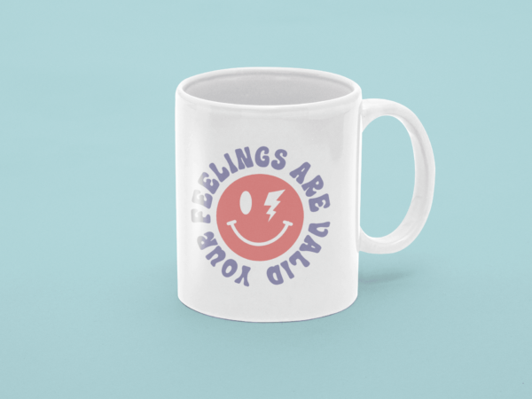 Your Feelings Are Valid' Mental Health Awareness Mug - Cornish Custom Creations