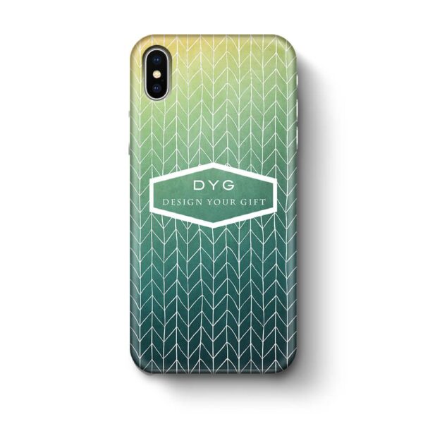 ZigZag Ombre With Text - iPhone 3D Personalised Phone Case - Cornish Custom Creations